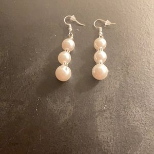 Nae’s Handmade pearl earrings.